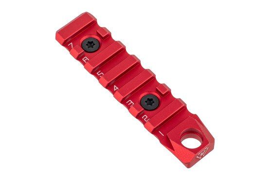 Strike Industries 7 Slot QD Link Rail Section in Red